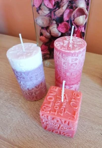 Svíčka love krystal